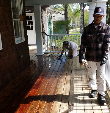 Bradbury Deck restoration Windham Maine